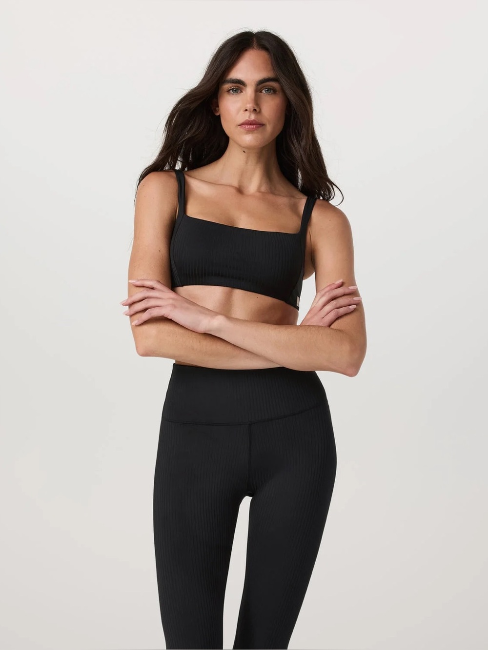 Vuori Inversion Rib Legging S and Inversion Rib Bra M 6-8 Black 36-38 NEW!